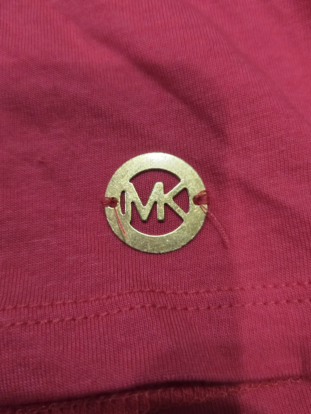 Michael Kors Bright Coral Short Ruffle Sleeve Tee
